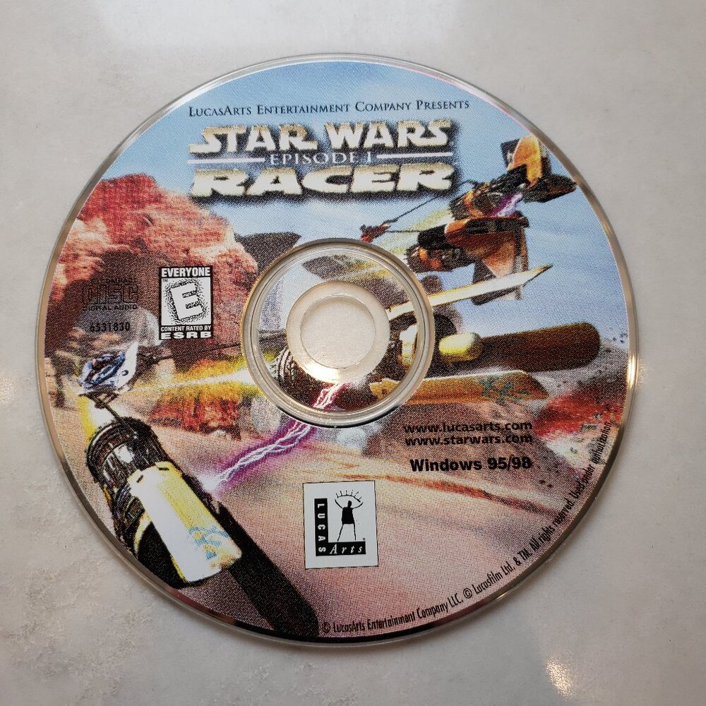 LucasArts Entertainment Company Star Wars Episode 1 Racer PC Game